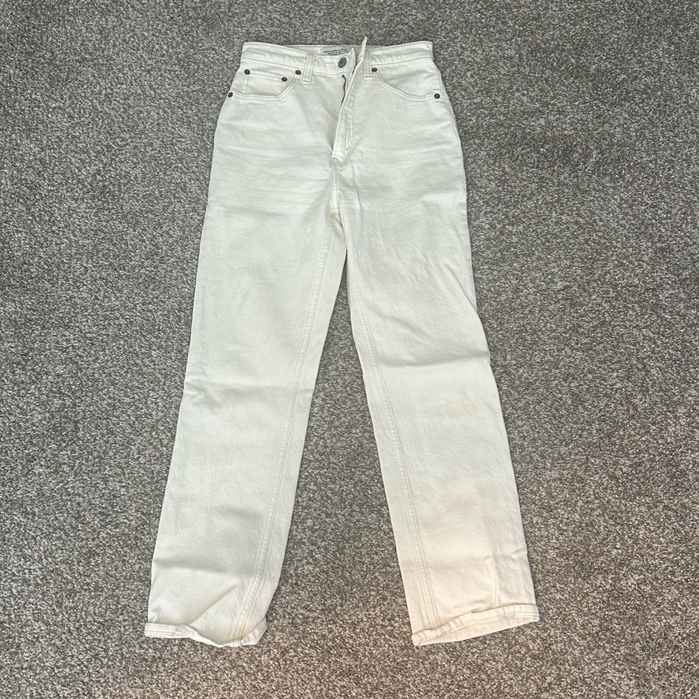 Abercrombie Ankle Straight Ultra High Rise